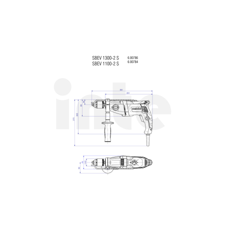 METABO SBEV 1300-2 S příklepová vrtačka 600786500