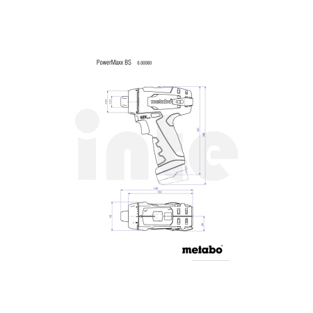 METABO PowerMaxx BS Basic akumulátorový vrtací šroubovák 600984000