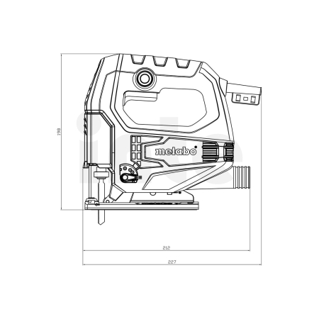 METABO STEB 65 Quick přímočará pila 601030000