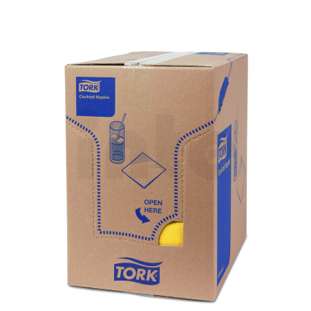 TORK žlutý ubrousek – koktejlový 2 400 ks 477823