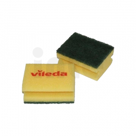 VILEDA Strong houbička (zelený pad drhnoucí), 7 x 9,5 cm - 10 ks