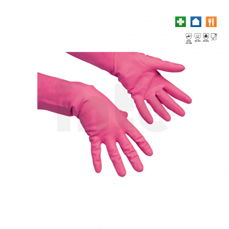 VILEDA Latexová rukavice multipurpose červené - 1 ks