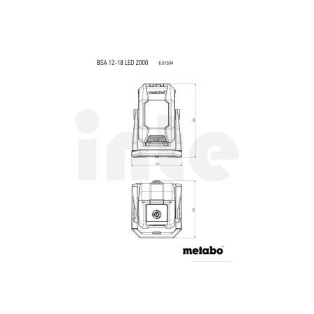 METABO BSA 12-18 LED 2000 akumulátorová svítilna 601504850