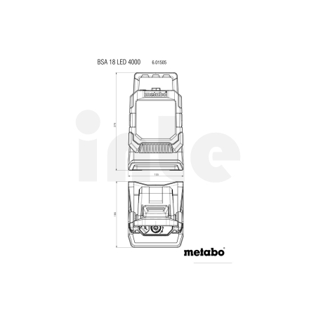 METABO BSA 18 LED 4000 akumulátorová svítilna 601505850