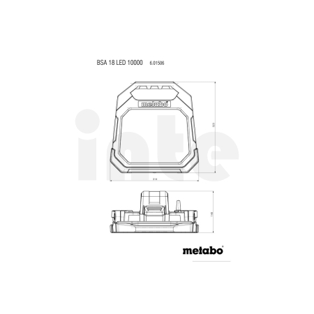 METABO BSA 18 LED 10000 akumulátorová svítilna 601506850