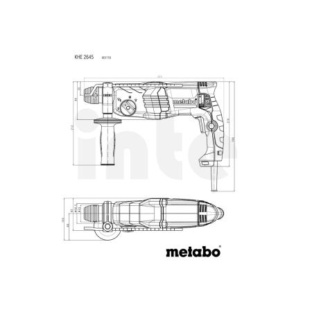 METABO KHE 2645 kombinované kladivo 601710500