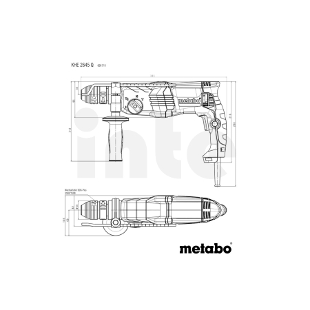 METABO KHE 2645 Q kombinované kladivo 601711500