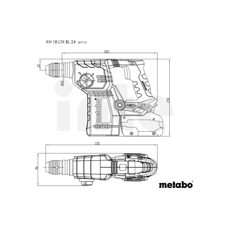 METABO KH 18 LTX BL 24 akumulátorové kladivo 601713800