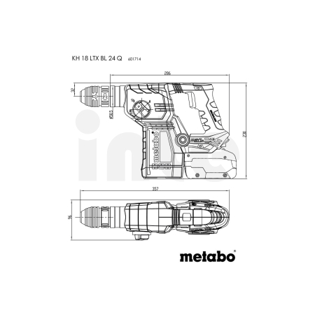 METABO KH 18 LTX BL 24 Q akumulátorové kladivo 601714660