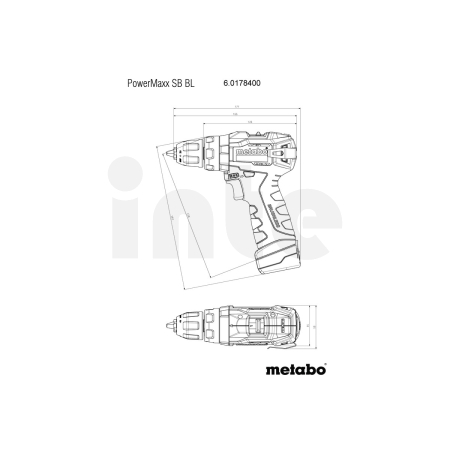 METABO PowerMaxx SB BL Akumulátorová příklepová vrtačka 601784500