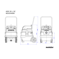 METABO ASR 50 L SC mnohoúčelový vysavač 602034000