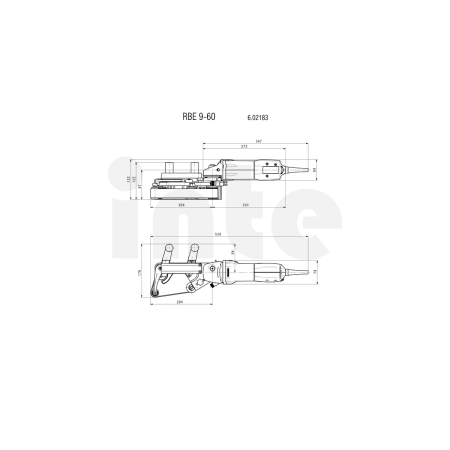 METABO RBE 9-60 Set pásová bruska na trubky 602183510