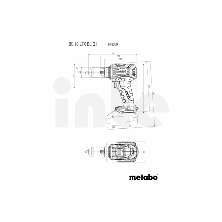 METABO BS 18 LTX BL Q I akumulátorový vrtací šroubovák 602359660