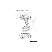 METABO SSW 18 LTX 1450 BL akumulátorový rázový utahovák 602401810