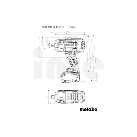METABO SSW 18 LTX 1750 BL akumulátorový rázový utahovák 602402660