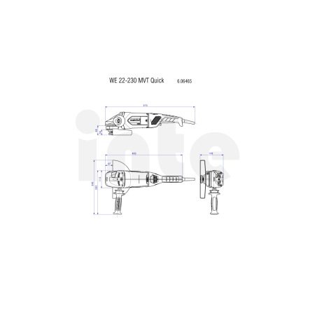 METABO WE 22-230 MVT úhlová bruska 606464000