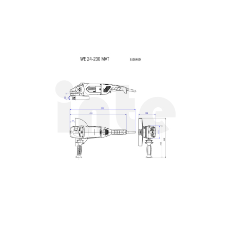 METABO WE 24-230 MVT úhlová bruska 606469000