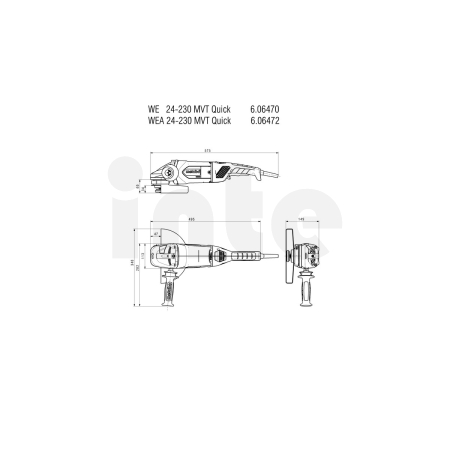 METABO WEA 24-230 MVT Quick úhlová bruska 606472000