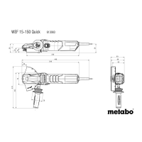 METABO WEF 15-150 Quick úhlová bruska s plochou hlavou 613083000