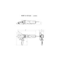 METABO WEPBF 15-150 Quick úhlová bruska s plochou hlavou 613085000