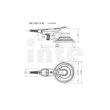 METABO SXE 150-2.5 BL excentrická bruska 615025700