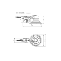 METABO SXE 150-5.0 BL excentrická bruska 615050700