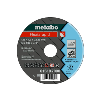 METABO Flexiarapid 125x1,0x22,23 Inox, řezný kotouč, přímé provedení 616187000