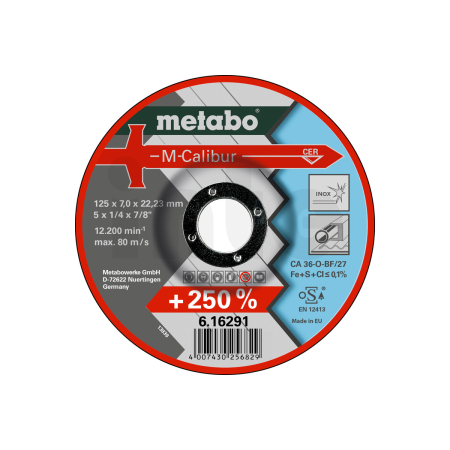 METABO M-Calibur 125 x 7,0 x 22,23 Inox, SF 27 616291000