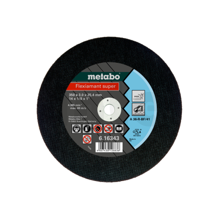METABO Flexiamant super 350x3,0x25,4 Inox, řezný kotouč, přímé provedení 616343000