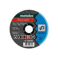 METABO Novorapid 115 x 1,0 x 22,23 mm, ocel, řezný kotouč, tvar 41 616505000