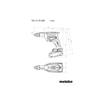 METABO TBS 18 LTX BL 5000 akumulátorový šroubovák na sádrokarton 620063500