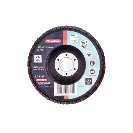 METABO Lamelový brusný talíř 178 mm P 60, zirkonový korund „Novoflex“ 623114000