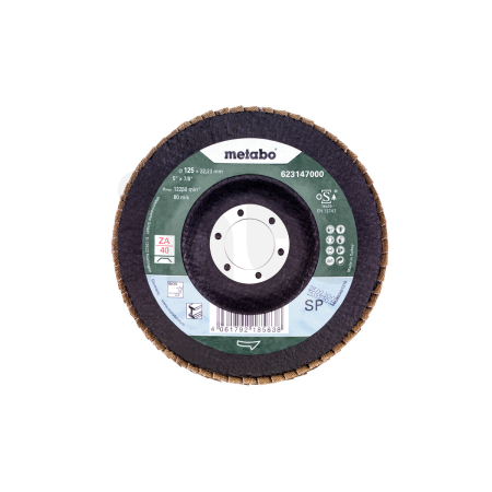 METABO Lamelový brusný talíř 125 mm P 40, zirkonový korund "SP" 623147000