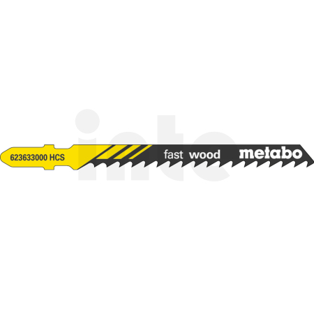 METABO 5 plátků pro přímočaré pily "fast wood" 74/ 4,0 mm, HCS 623633000