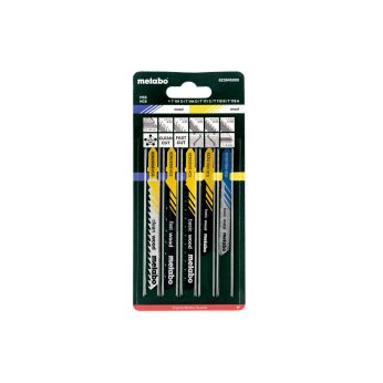 METABO Sada plátků pro přímočaré pily 2, dřevo, kov, plasty, 5dílná, HCS/HSS, 4x dřevo, 1x kov 623645000