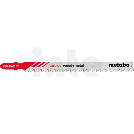 METABO 3 plátky pro přímočaré pily "carbide wood + metal" 108/3,5-5mm, HM 623836000