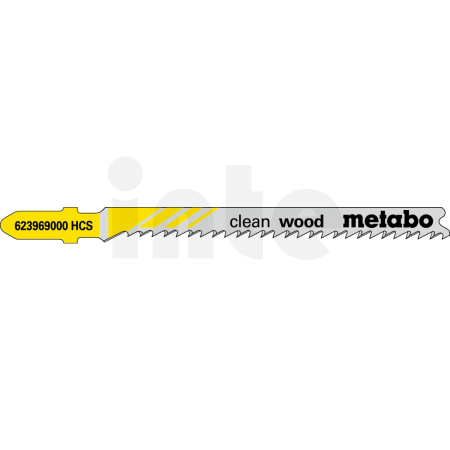 METABO 5 plátků pro přímočaré pily "clean wood" 74/ 2,7 mm, HCS, s ponorným hrotem 623969000