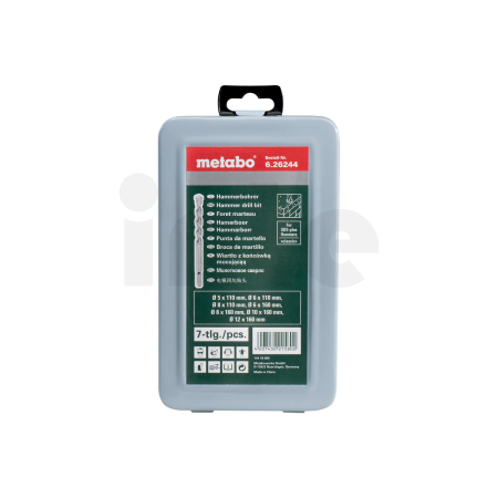 METABO Sada vrtáků SDS-plus Classic, 7dílná Ø 5, 6, 8 mm, d = 110 mm / Ø 6, 8, 10, 12 mm d = 160 626244000