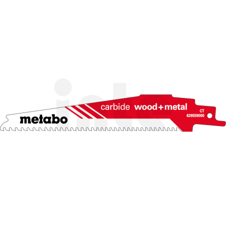 METABO Plátek pro pily ocasky "carbide wood + metal" 150 x 1,25 mm, CT, 3-4 mm/ 6-8 TPI 626559000