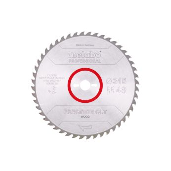 METABO Pilový kotouč "precision cut wood - professional", 315x2,8/1,8x30, Z48 WZ 15° 628056000
