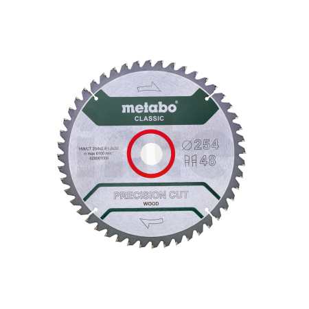 METABO Pilový kotouč "precision cut wood - classic", 254x2,4/1,8x30, Z48 WZ 5°neg. 628061000