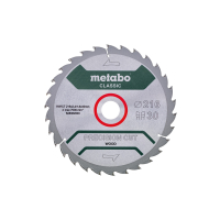 METABO Pilový kotouč "precision cut wood - classic", 216x2,4/1,6x30, Z30 WZ 22° 628062000