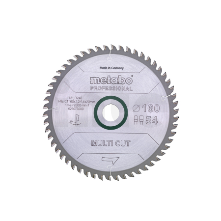 METABO Pilový kotouč "multi cut - professional", 160x2,2/1,4x20, Z54 FZ/TZ 8° 628073000