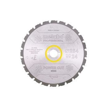 METABO Pilový kotouč "power cut wood - professional", 254x2,4/1,8x30, Z24 WZ 5° neg. 628220000