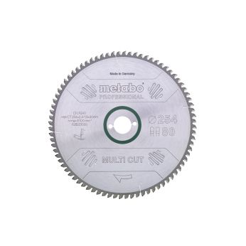 METABO Pilový kotouč "multi cut - professional", 254x2,4/1,8x30, Z80 FZ/TZ, 5°neg. 628223000