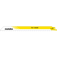 METABO 5 plátků pro pily ocasky "fast wood" 225 x 1,25 mm, HCS, 8,5 mm/ 3 TPI 628244000