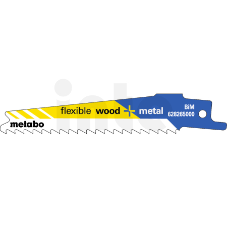 METABO 5 plátků pro pily ocasky "flexible wood + metal" 100 x 0,9 mm, BiM, 4 mm/ 6 TPI 628265000