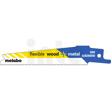 METABO 5 plátků pro pily ocasky "flexible wood + metal" 100 x 0,9 mm, BiM, 1.41-1.81 mm/ 14-18 TPI 628266000