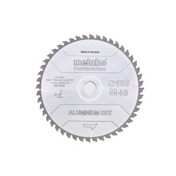 METABO Pilový kotouč „aluminium cut – professional“, 165x1,6/1,2x20 Z48 FZ/TZ 5°neg 628276000