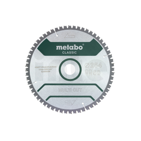 METABO Pilový kotouč „multi cut – classic“, 254x2,6/1,8x30 Z60 FZ/TZ 5°neg 628285000